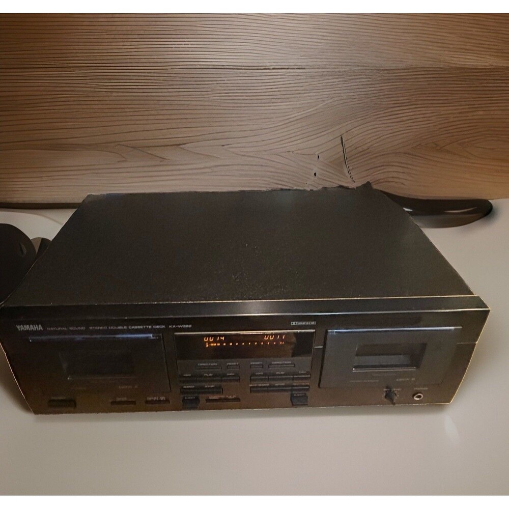Yamaha KX-W392 Natural Sound Dual Cassette Deck Vintage HiFi Tape Player